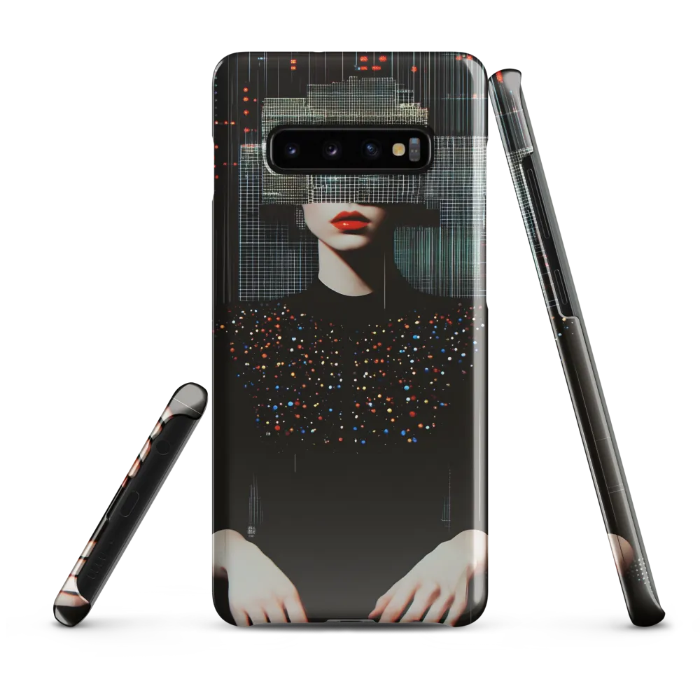 Enigmatic Digital Abstraction | Phone Case |  S10 Plus | Snap Case | Glossy