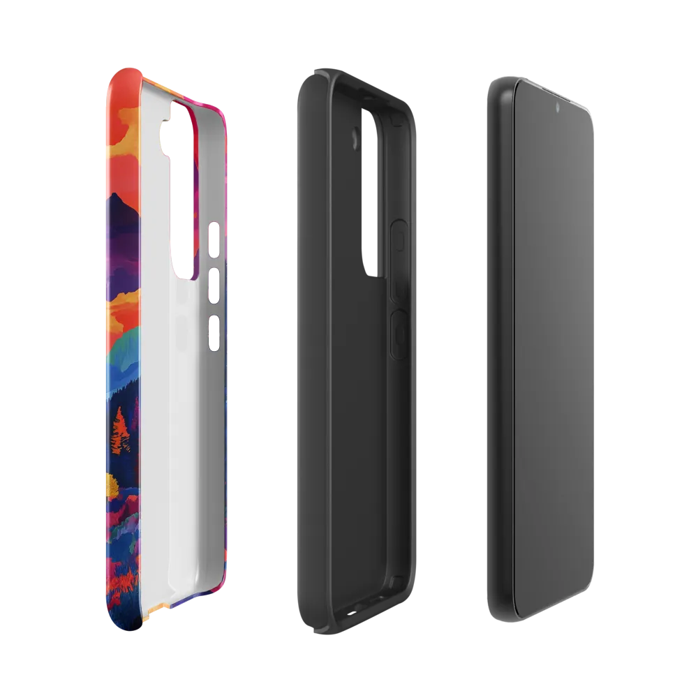 Radiant Serenity: A Surreal Landscape | Phone Case |  S22 | Tough Case | Glossy