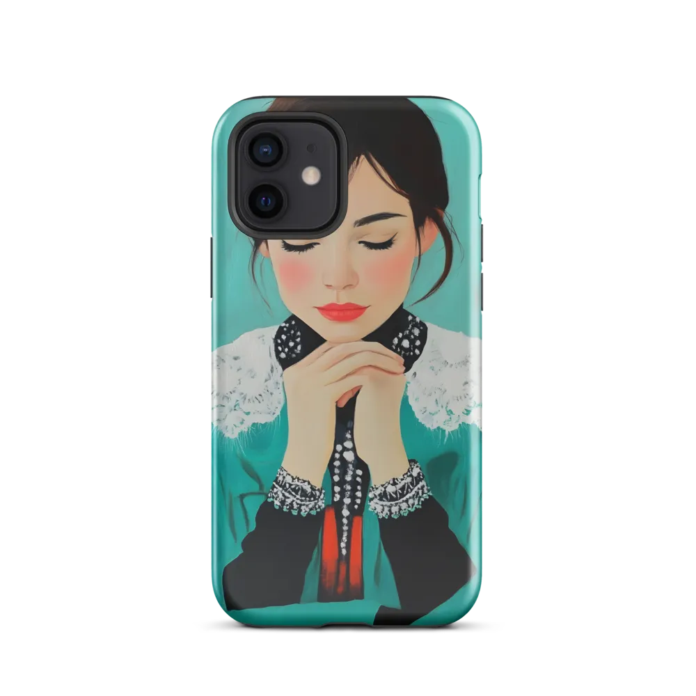 Serenity in Turquoise | Phone Case |  12 | Tough Case | Glossy