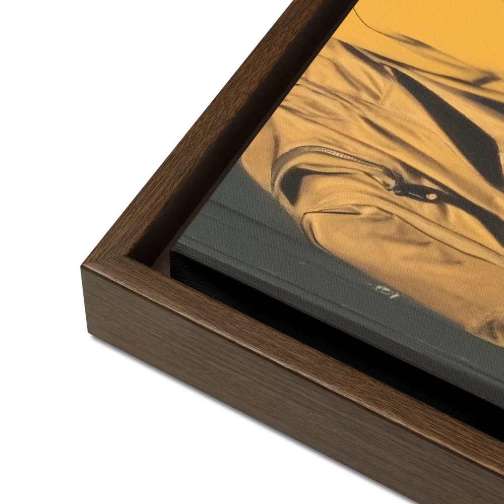 Silent Reflection | Canvas with Brown Frame | 16″×20″