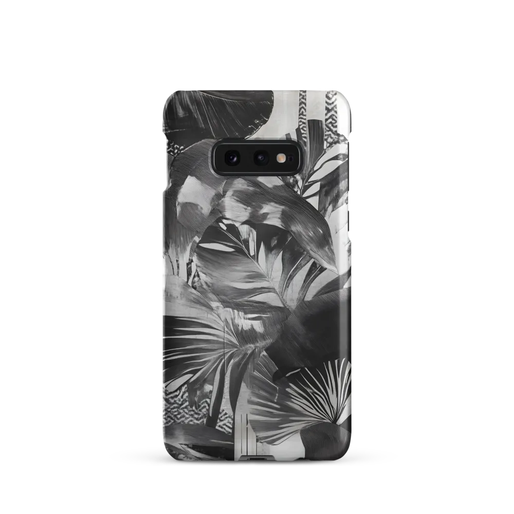 Monochrome Serenity in Tropical Foliage