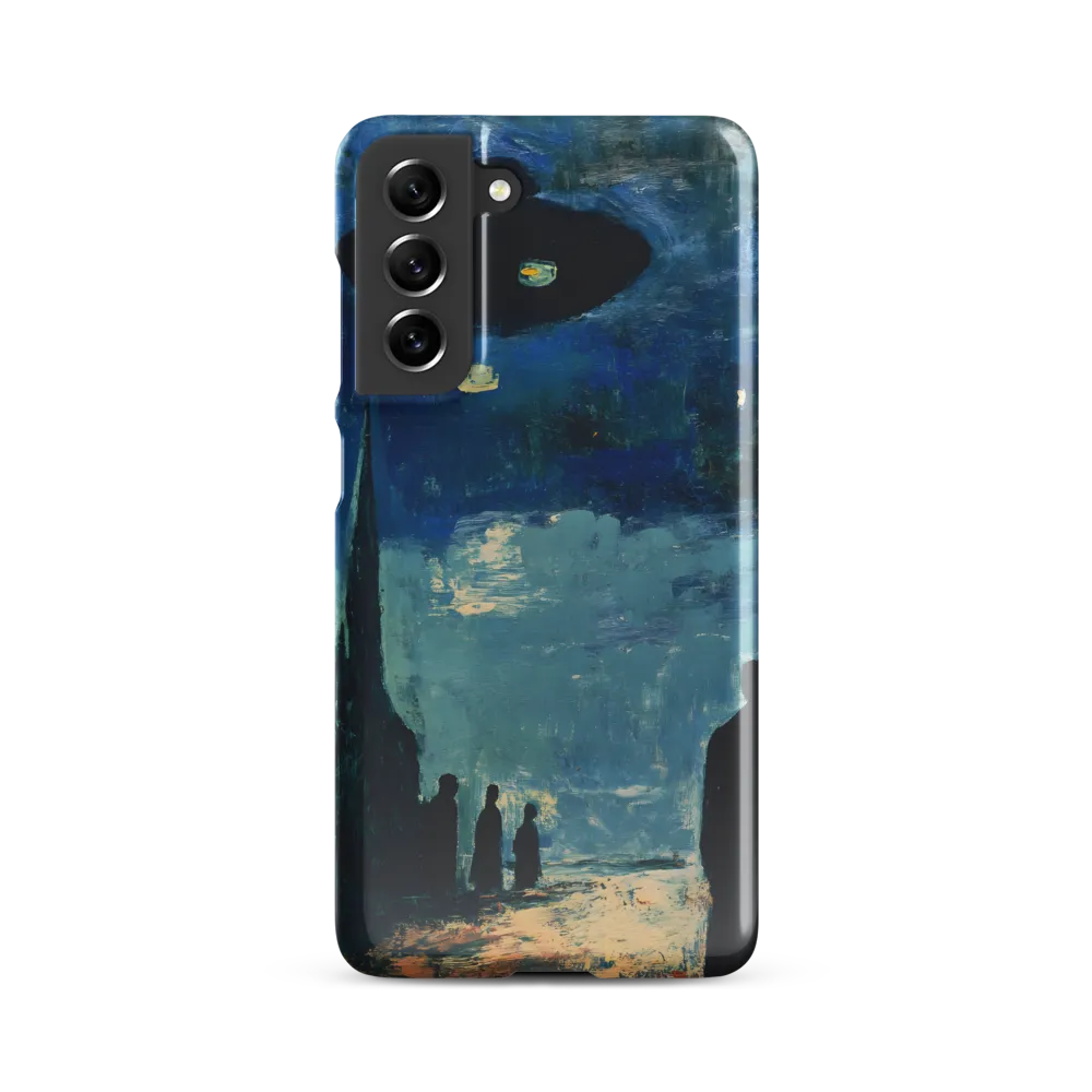 Enigmatic Encounter: A Surrealist UFO Landscape | Phone Case |  S21 FE | Snap Case | Glossy