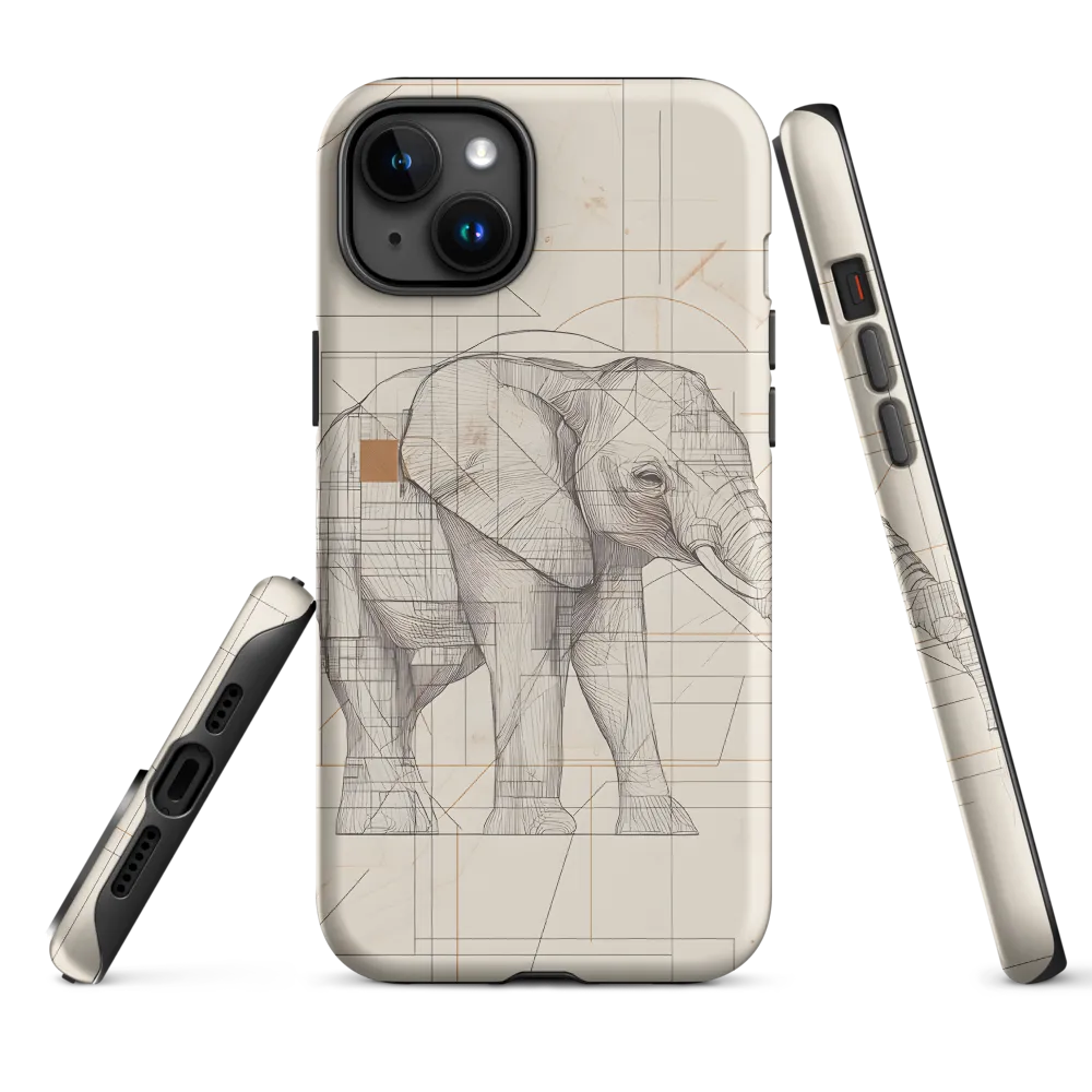 Geometric Elegance: The Steel Elephant