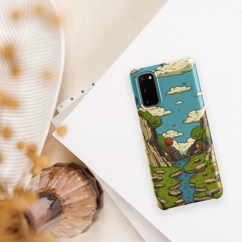 Whimsical Serenity: A Canyon Landscape