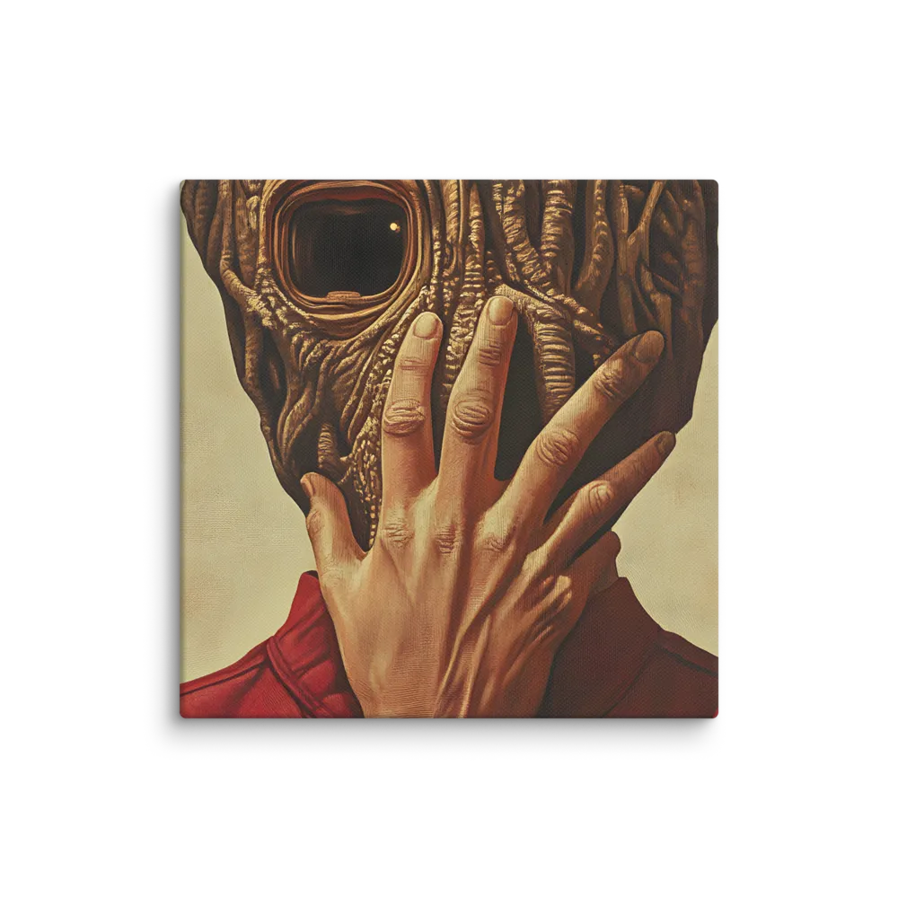 The Mask of Roots | Canvas | 6″×6″