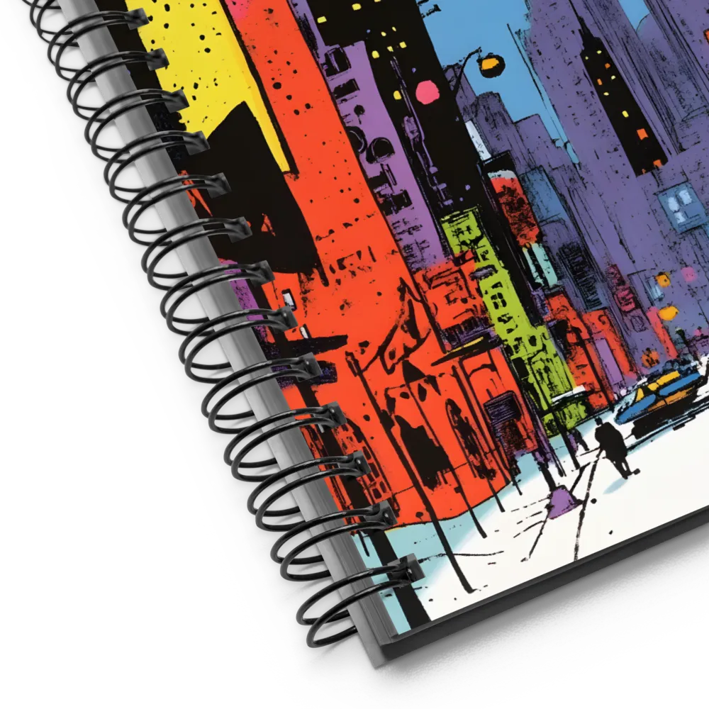 Neon City Dreams | Spiral Notebook