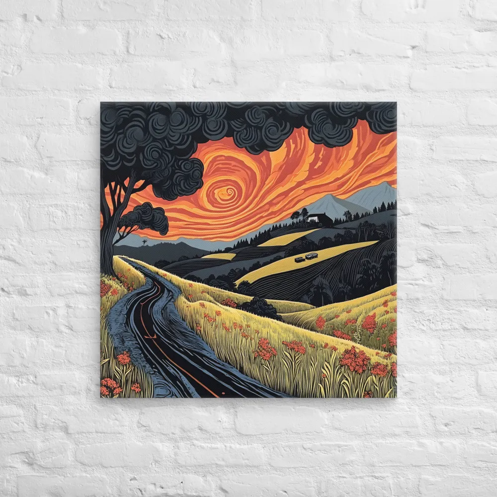 Whispers of the Winding Road | Canvas | 28″×28″