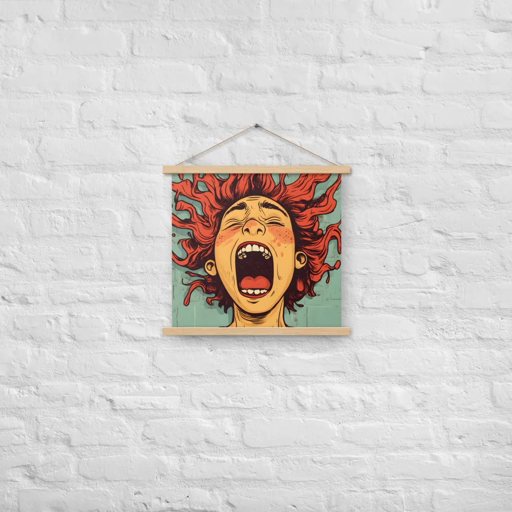 Fury Unleashed | Poster With Oak Wood Hanger | 18″×18″