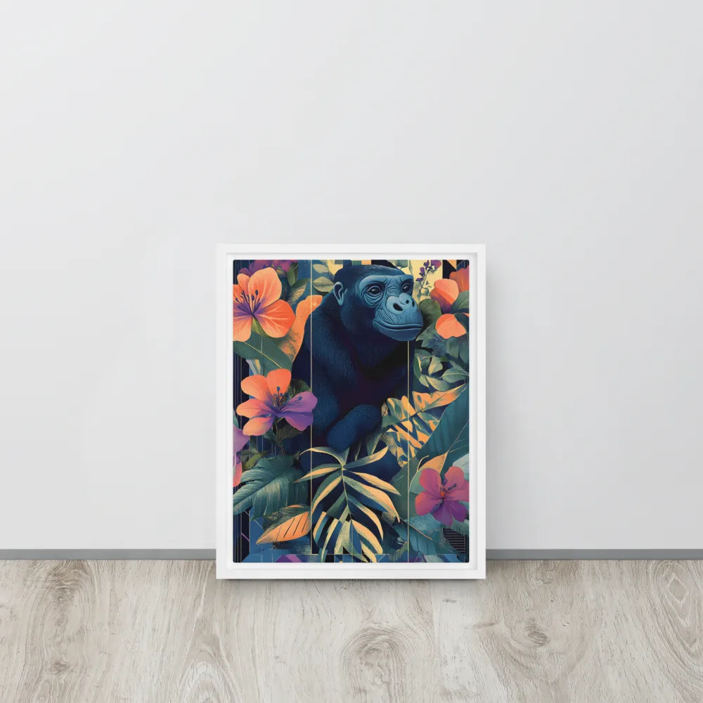 Harmony of Nature and Geometry | Canvas with White Frame | 11″×14″