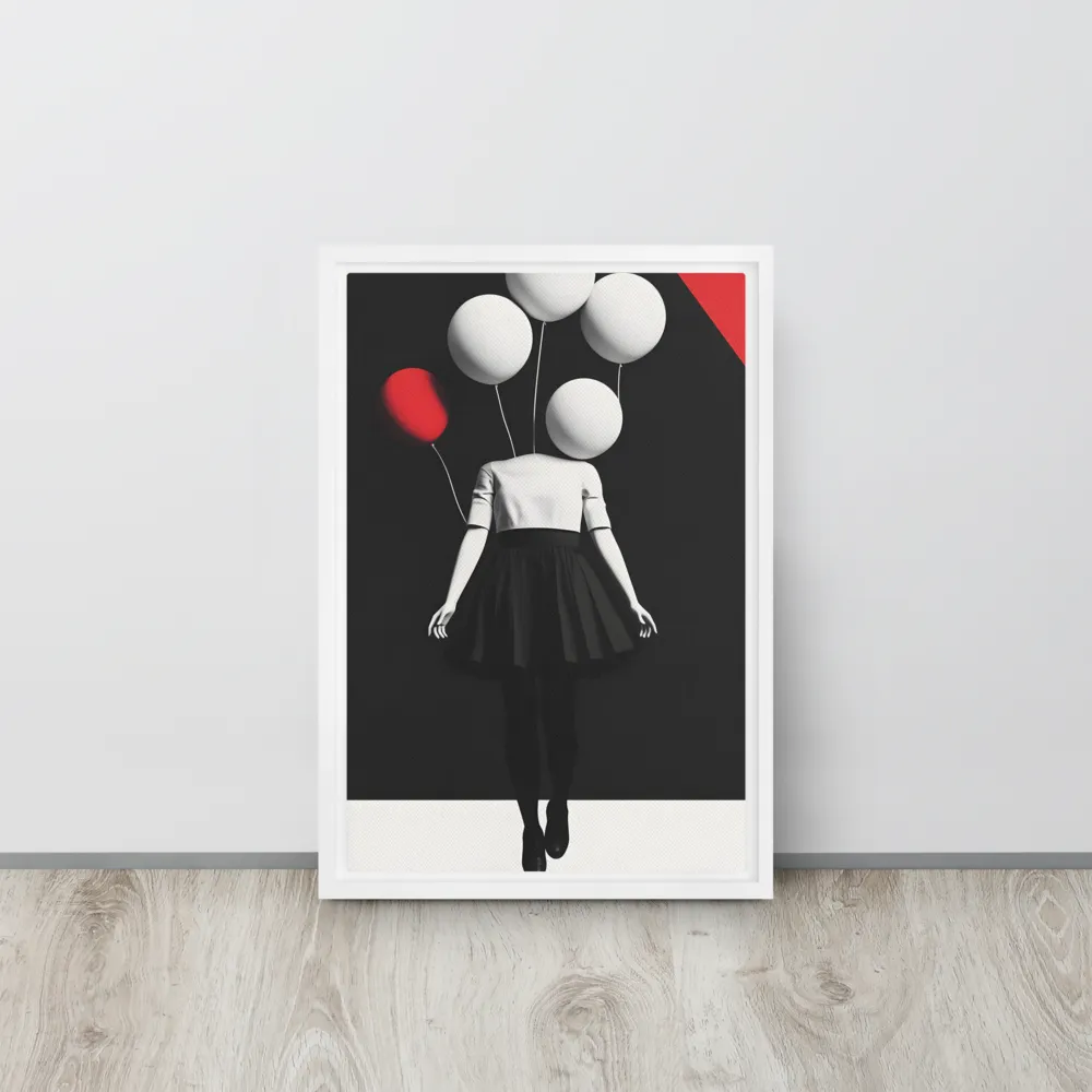 Suspended in Mystery | Canvas with White Frame | 12″×18″