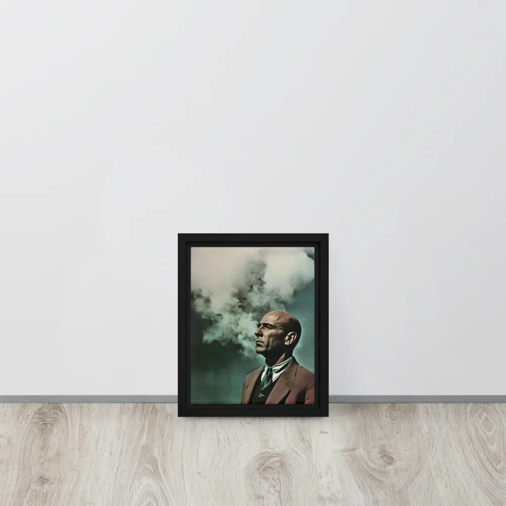 Clouded Thoughts | Canvas with Black Frame | 8″×10″