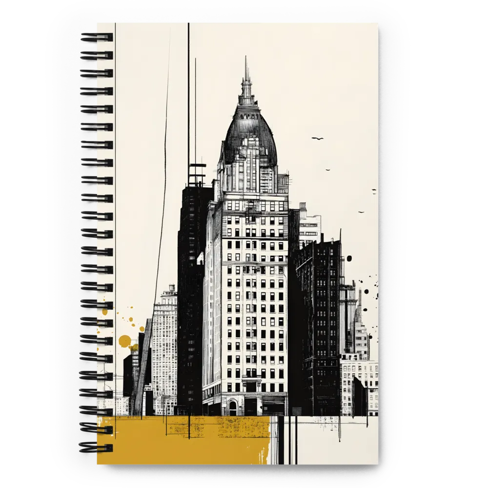 Urban Elegance: A Modern Cityscape | Spiral Notebook