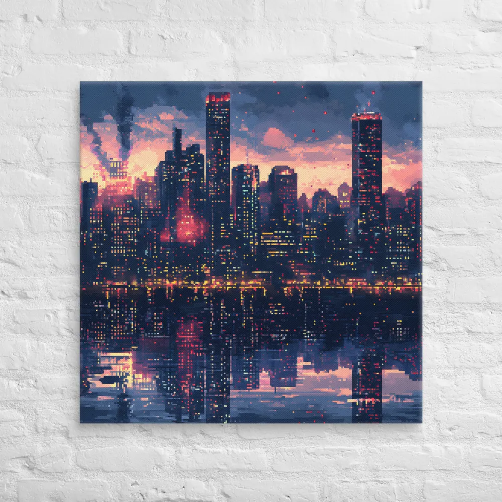 City Lights of Nostalgia | Canvas | 32″×32″