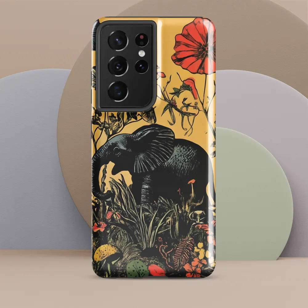 Floral Majesty: The Elephant's Sanctuary