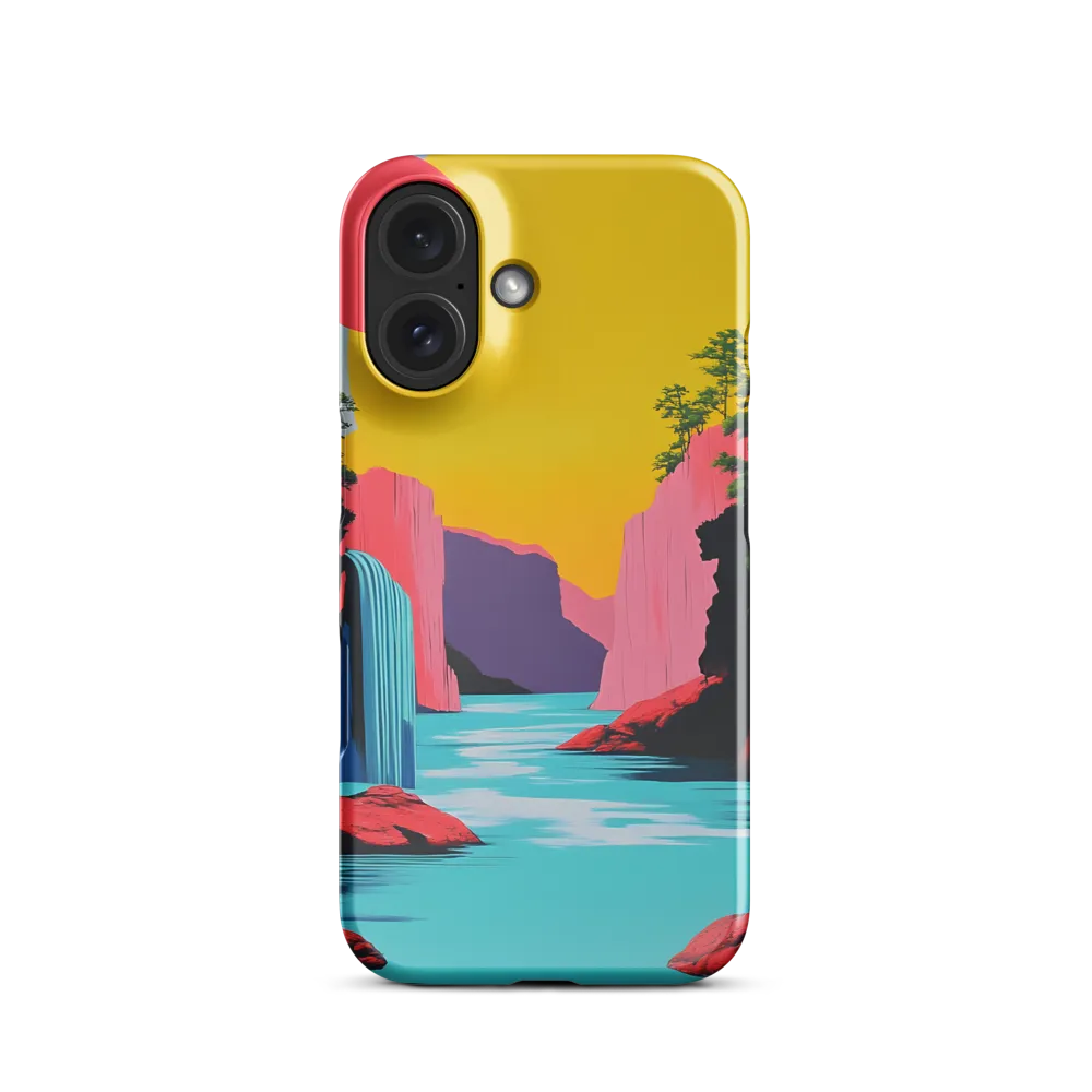 Dreamscape of Pink Cliffs and Turquoise Waters | Phone Case |  16 | Snap Case | Glossy