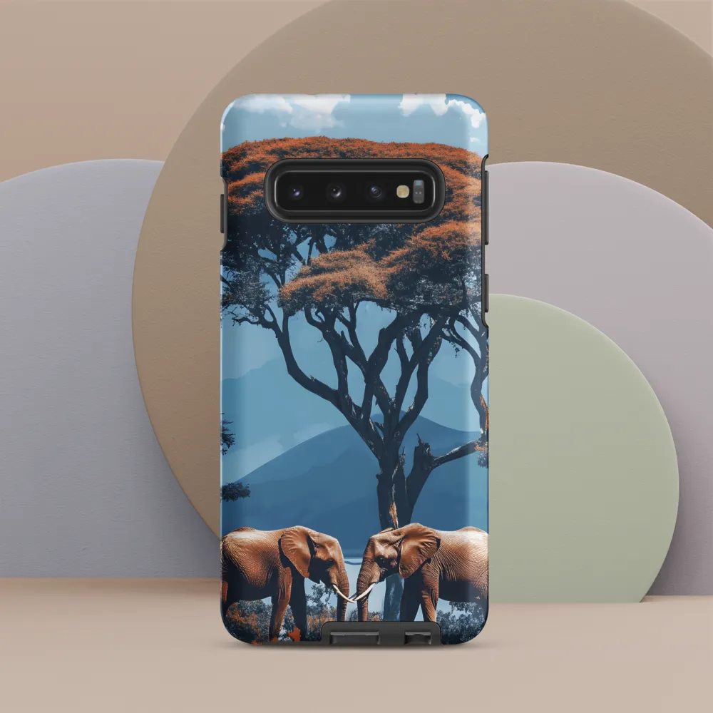 Elephants Amidst Serenity