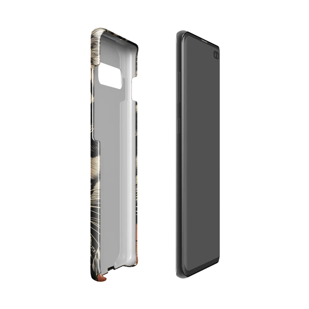 Feline Majesty: The Human-Leopard Connection | Phone Case |  S10 | Snap Case | Glossy