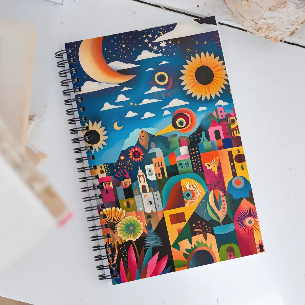 Whimsical Vibrance | Spiral Notebook