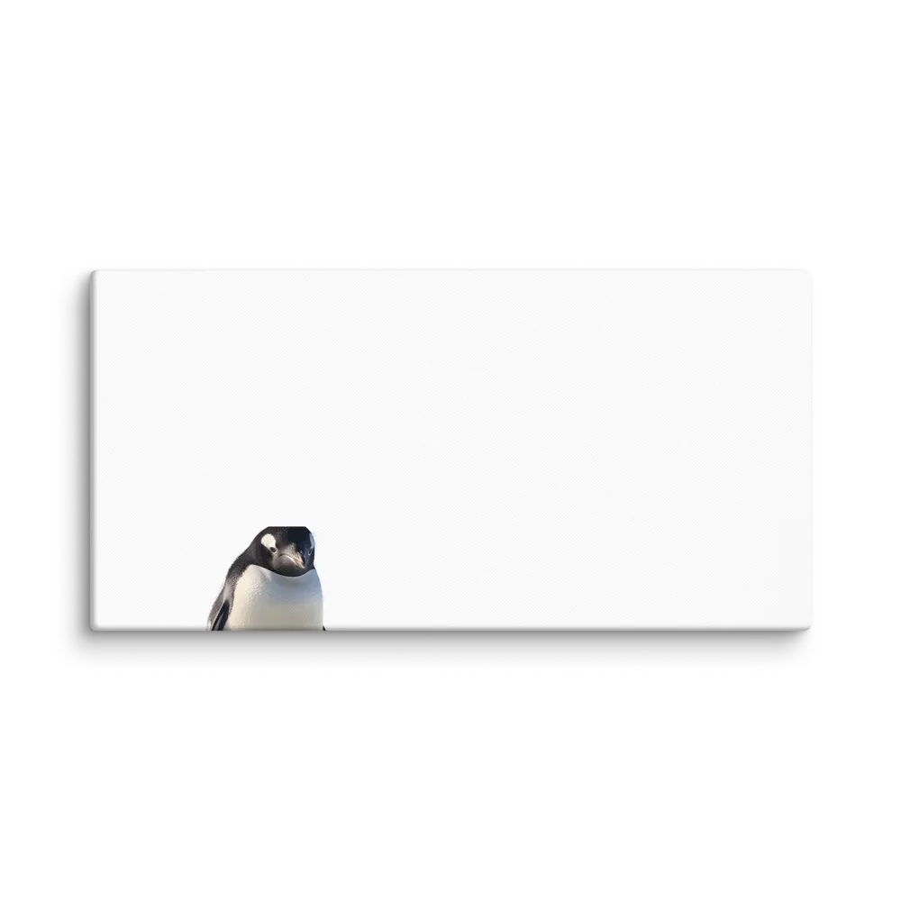 Solitary Majesty: Arctic Penguin on Ice | Canvas | 30″×60″