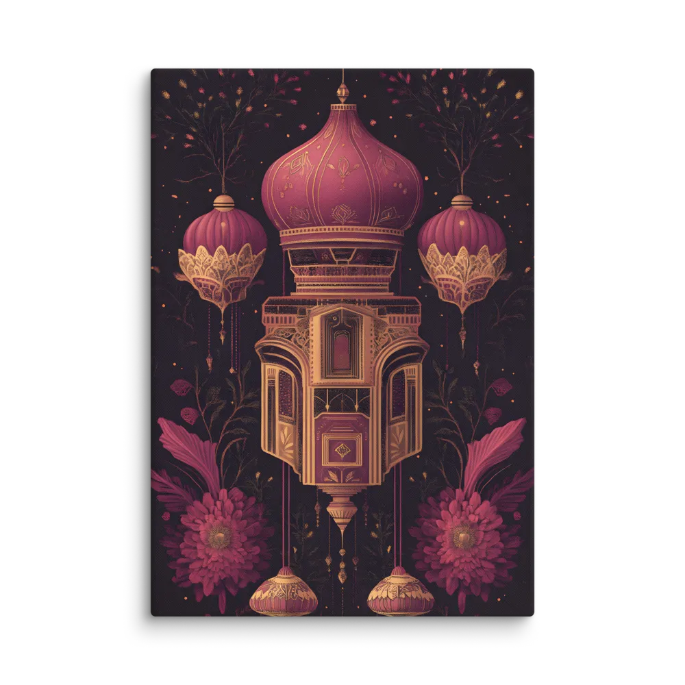 Ornate Harmony: A Digital Floral Architecture | Canvas | 28″×40″