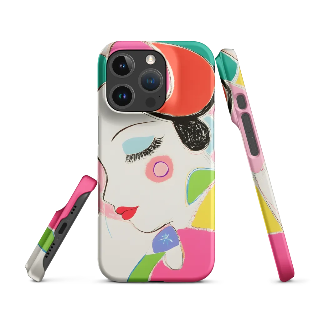 Whimsical Portrait in Colorful Abstraction