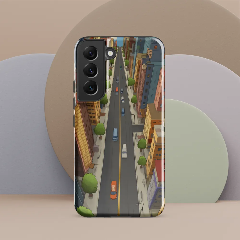 Aerial Whimsy: A Colorful Cityscape