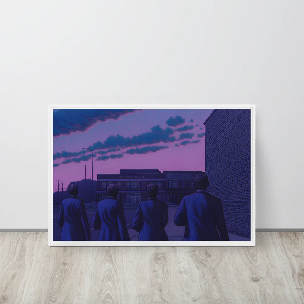 The Twilight Stroll | Canvas with White Frame | 20″×30″