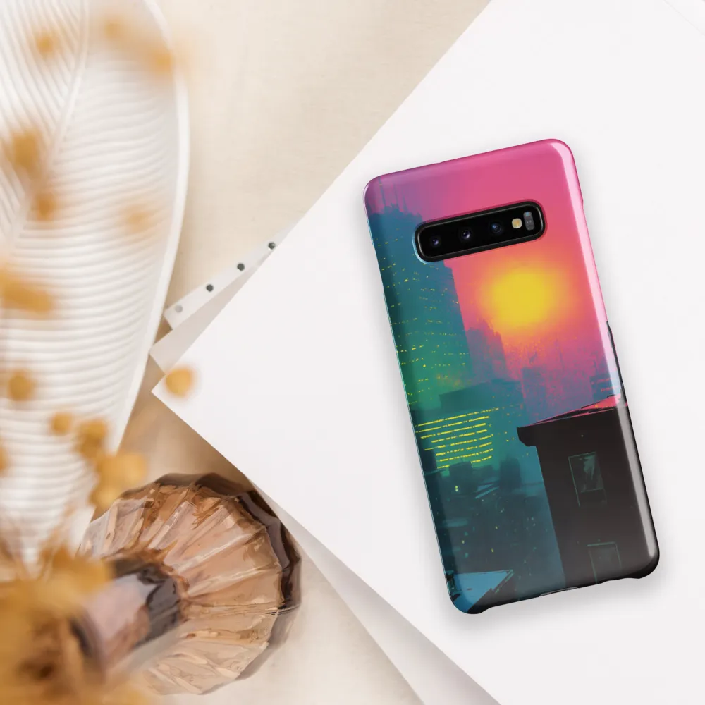 Neon Horizon | Phone Case |  S10 Plus | Snap Case | Glossy