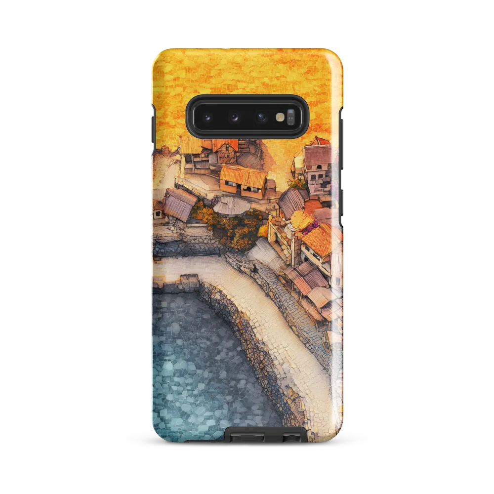 Tranquil Coastal Village Retreat | Phone Case |  S10 Plus | Tough Case | Glossy