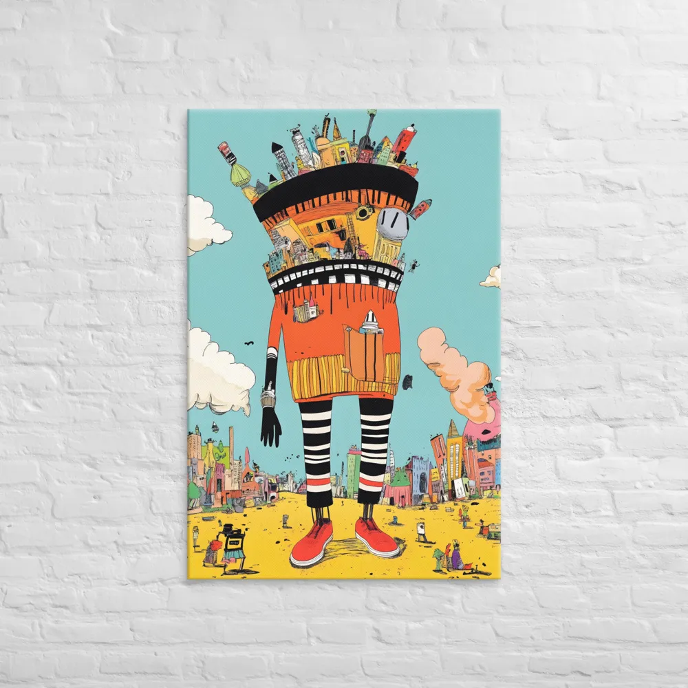 Urban Fantasia: A Whimsical Encounter | Canvas | 32″×48″