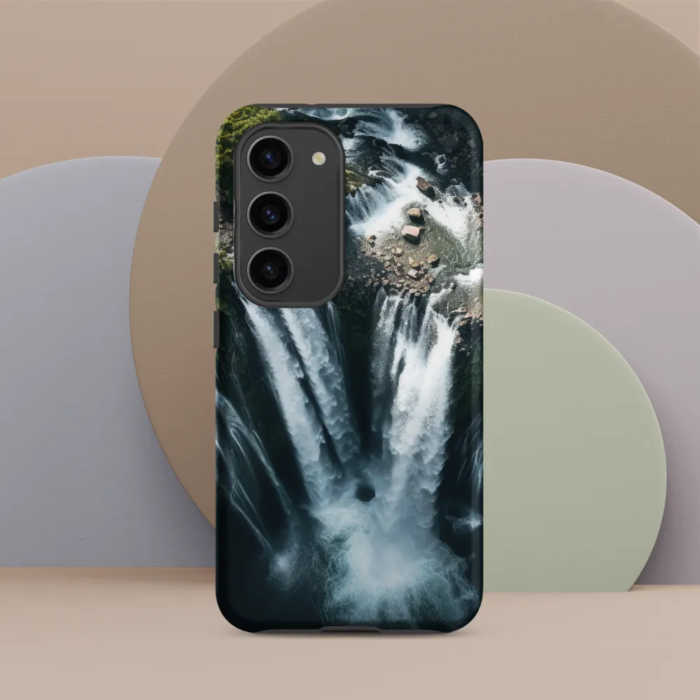 Nature's Power: The Cascading Waterfall | Phone Case |  S23 | Tough Case | Matte