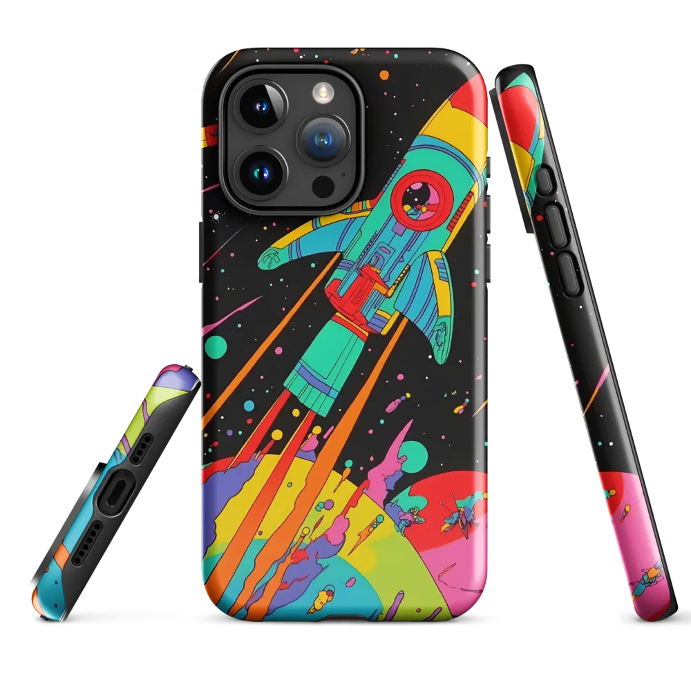 Cosmic Voyage: The Neon Lift-Off
