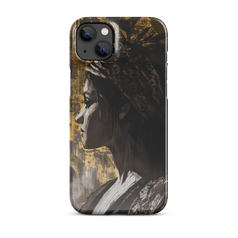 Golden Elegance: A Modern Profile Portrait