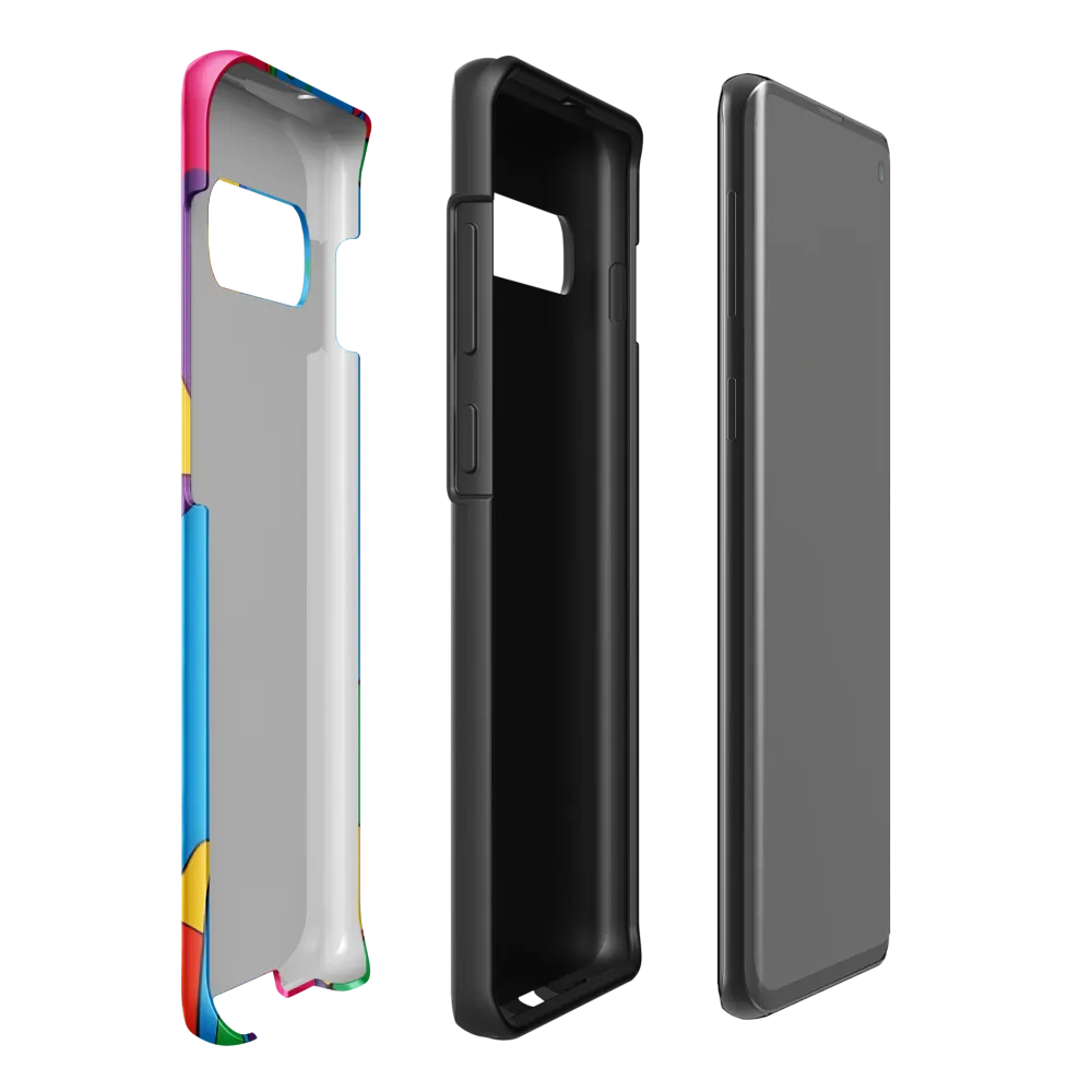 Colorful Geometric Playfulness | Phone Case |  S10 Plus | Tough Case | Glossy