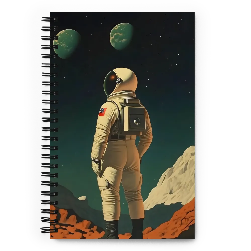 Beyond the Horizon: An Astronaut's Journey | Spiral Notebook