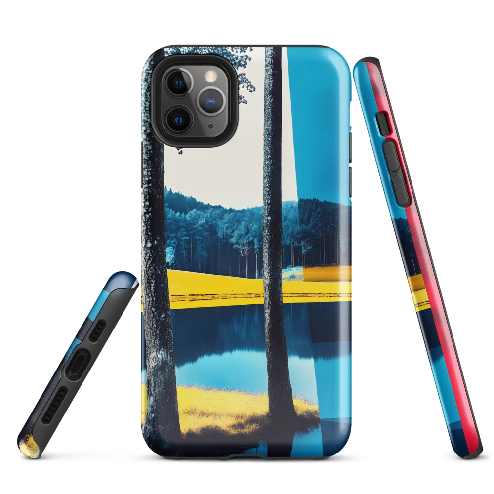 Tranquil Fusion of Nature and Geometry | Phone Case |  11 Pro Max | Tough Case | Glossy