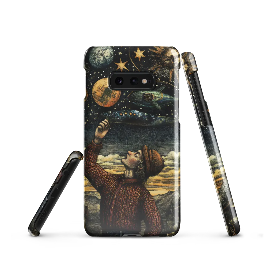 Cosmic Curiosity: A Journey Beyond Earth | Phone Case |  S10e | Snap Case | Glossy