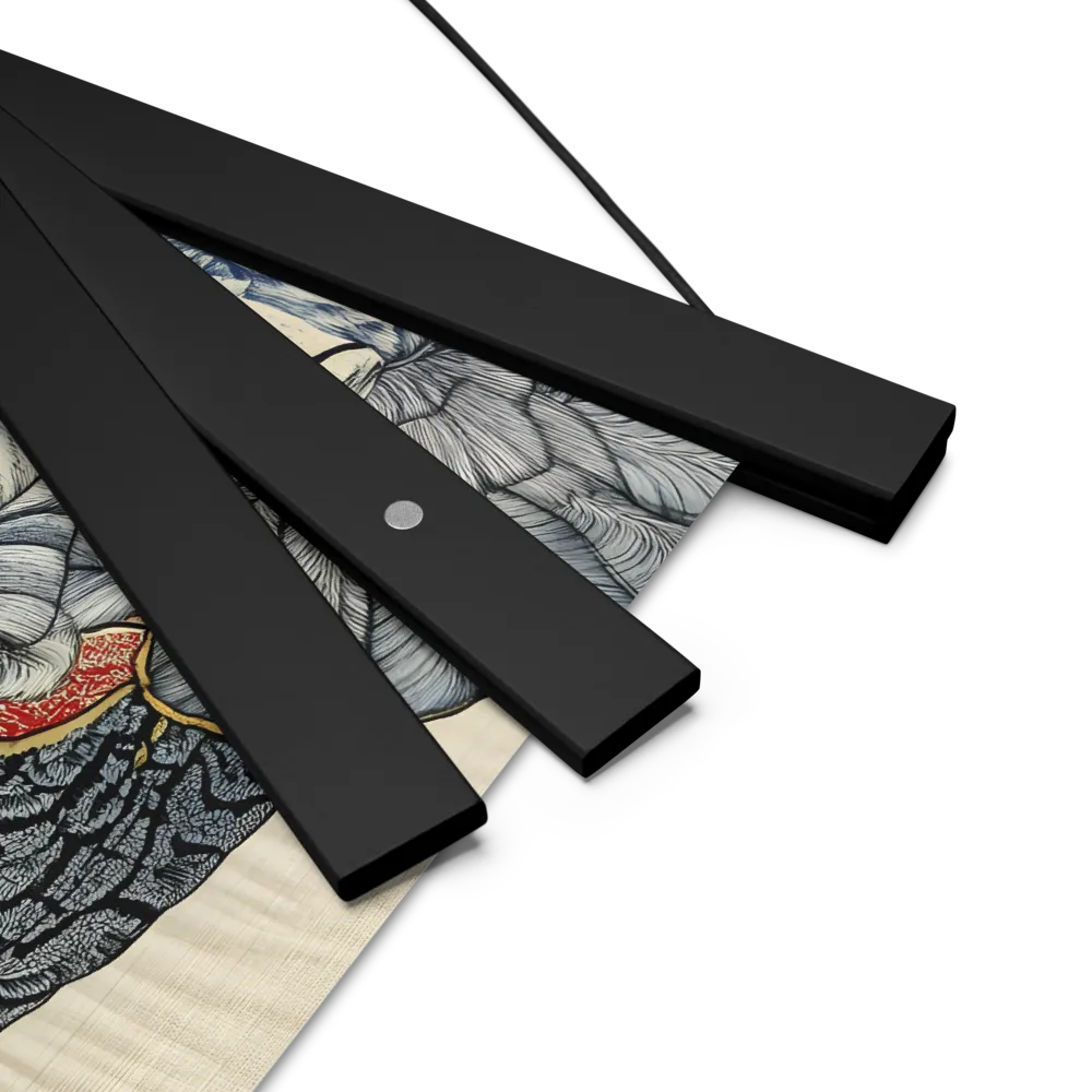 Majesty of the Elephant | Poster With Black Wood Hanger | 10″×10″