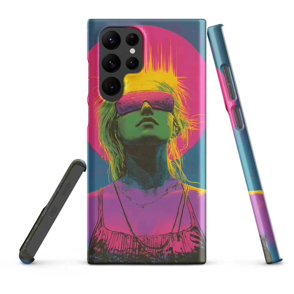 Neon Dreams: Portrait of a Modern Muse | Phone Case |  S22 Ultra | Snap Case | Matte