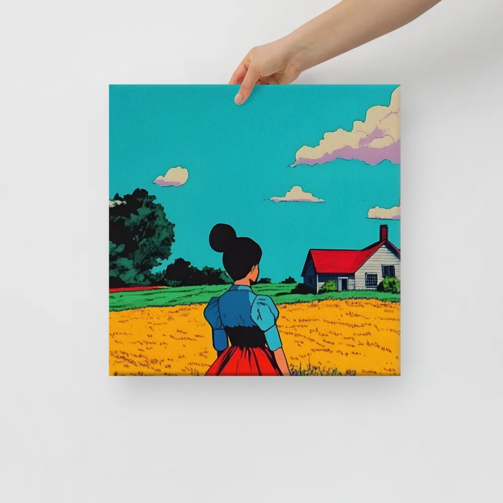 Whispers of a Sunlit Meadow | Canvas | 16″×16″