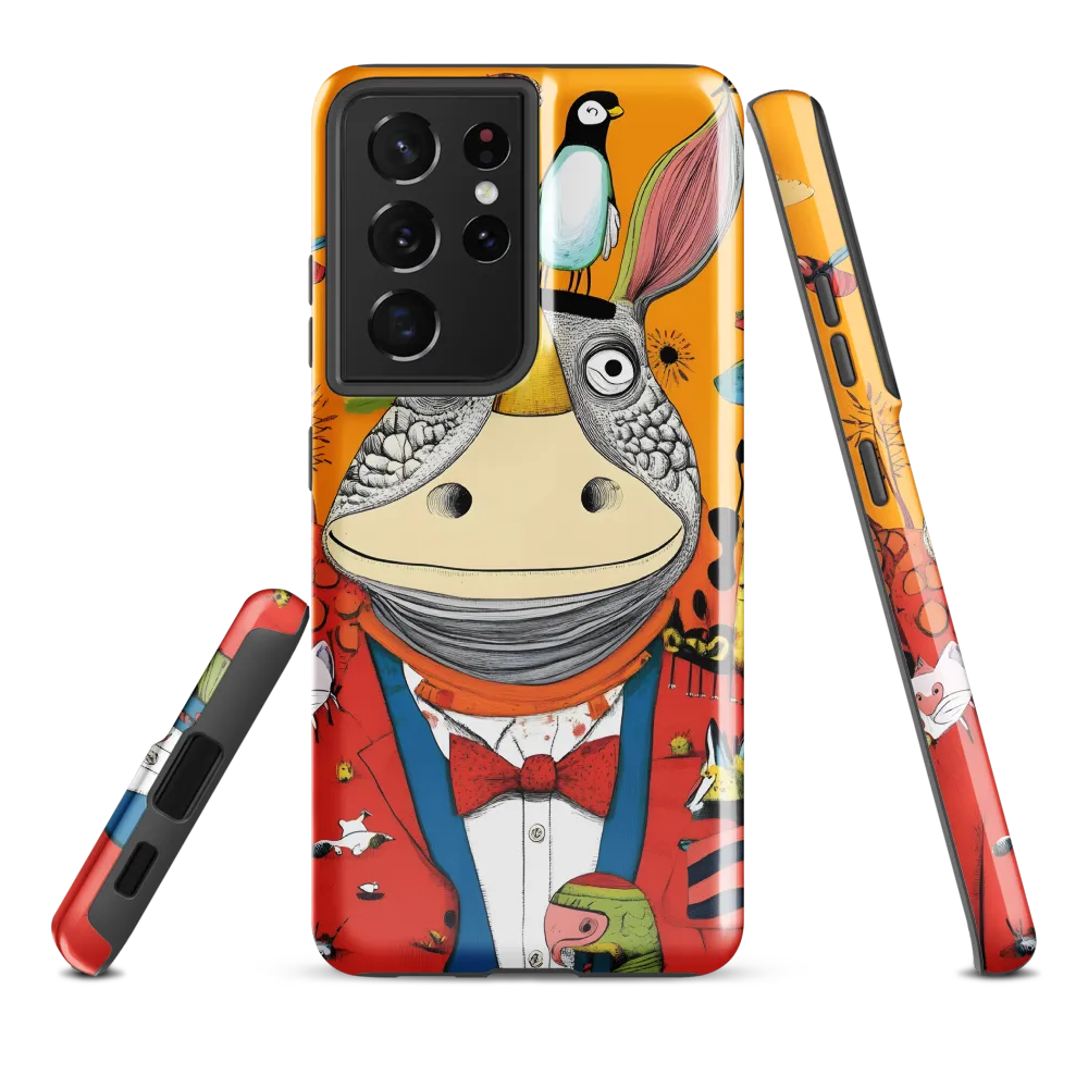 Whimsical Rhinoceros: A Playful Encounter