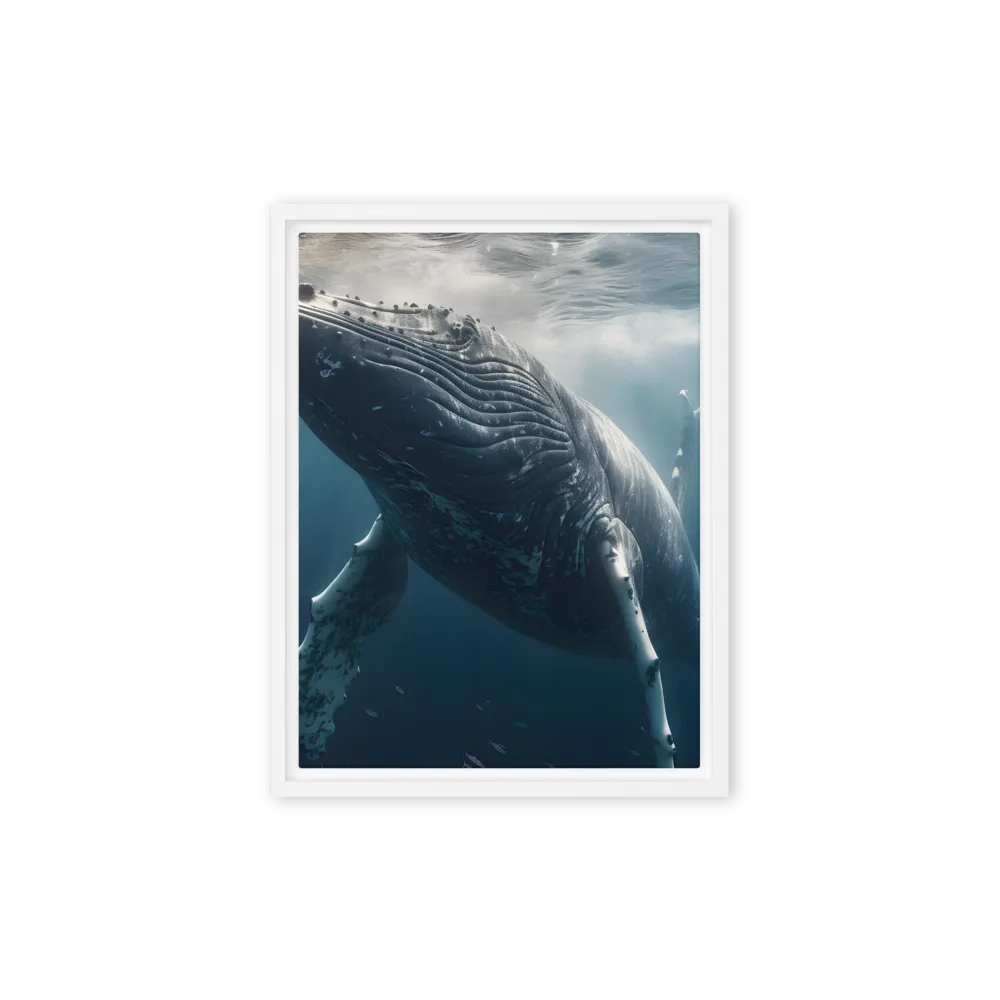 Graced by the Depths | Canvas with White Frame | 9″×12″