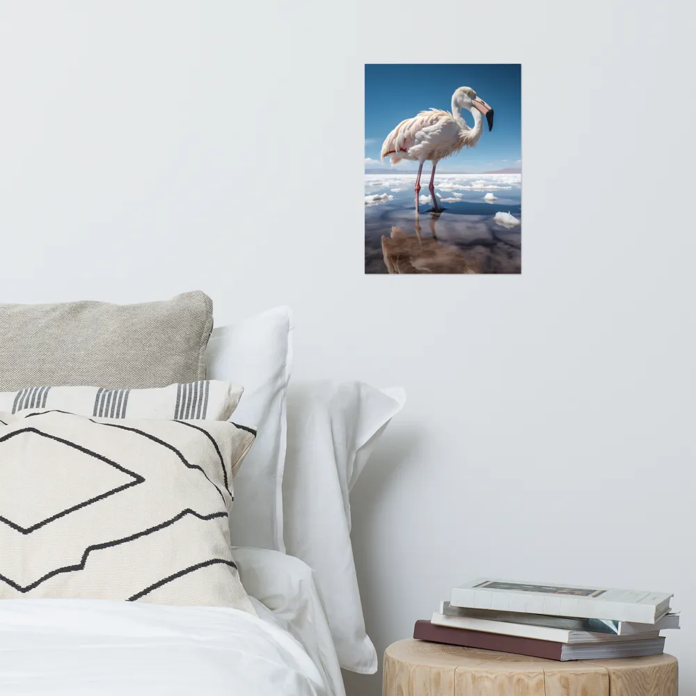 Graceful Solitude of a Flamingo