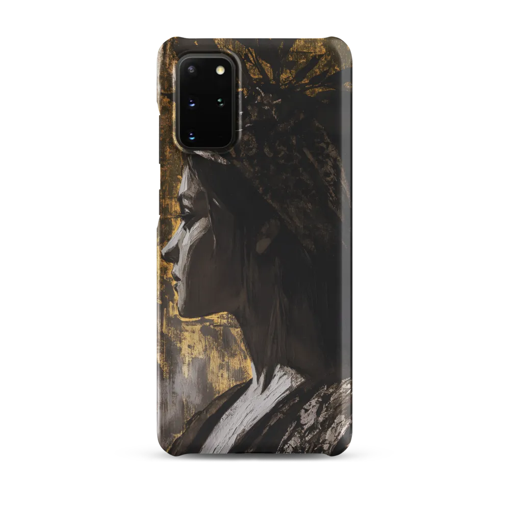 Golden Elegance: A Modern Profile Portrait