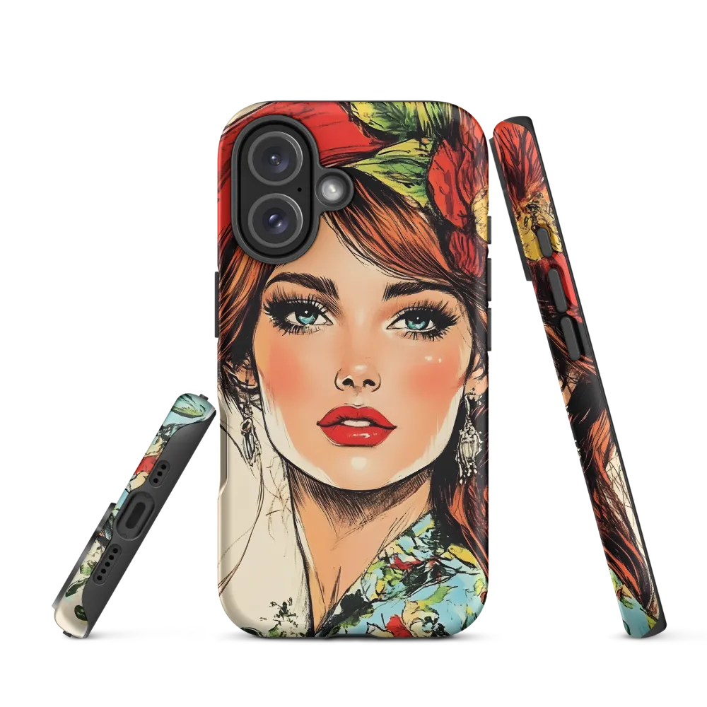 Radiant Elegance: A Portrait of Timeless Beauty | Phone Case