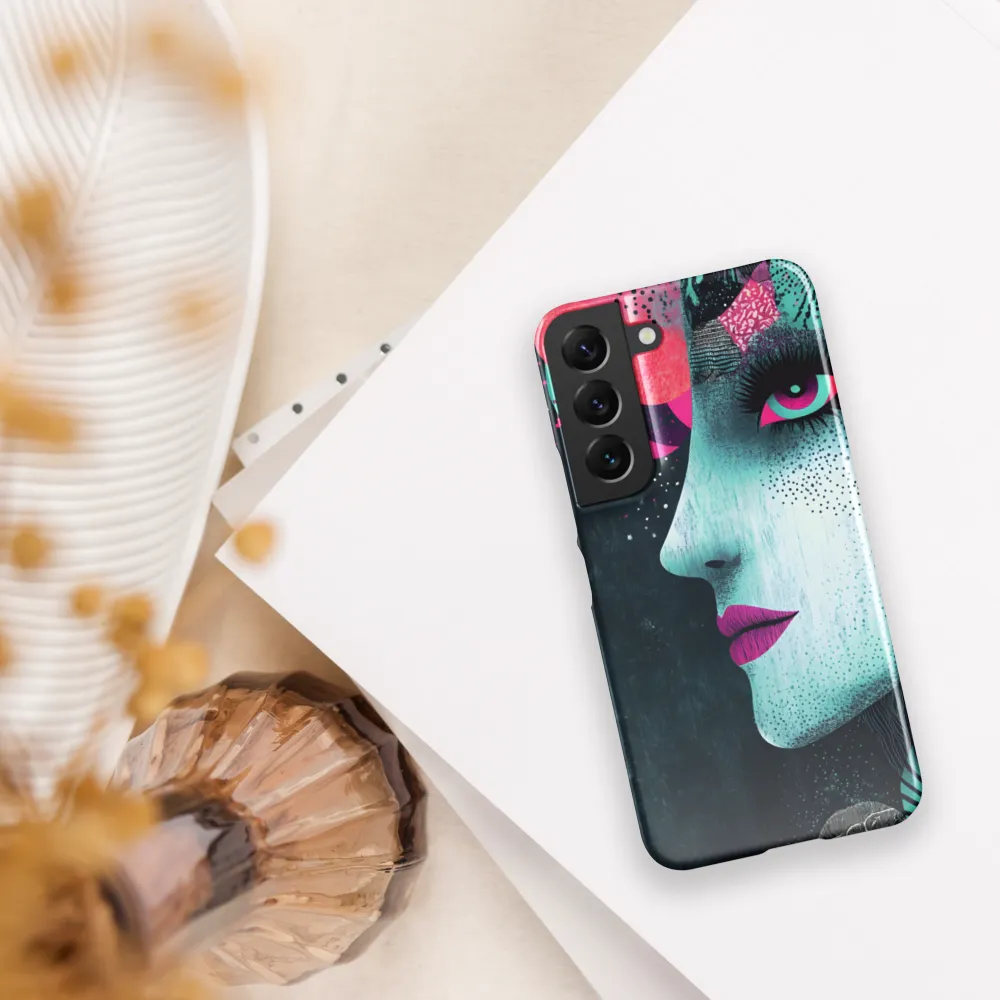 Mystical Beauty in Blue and Pink | Phone Case |  S22 | Snap Case | Glossy