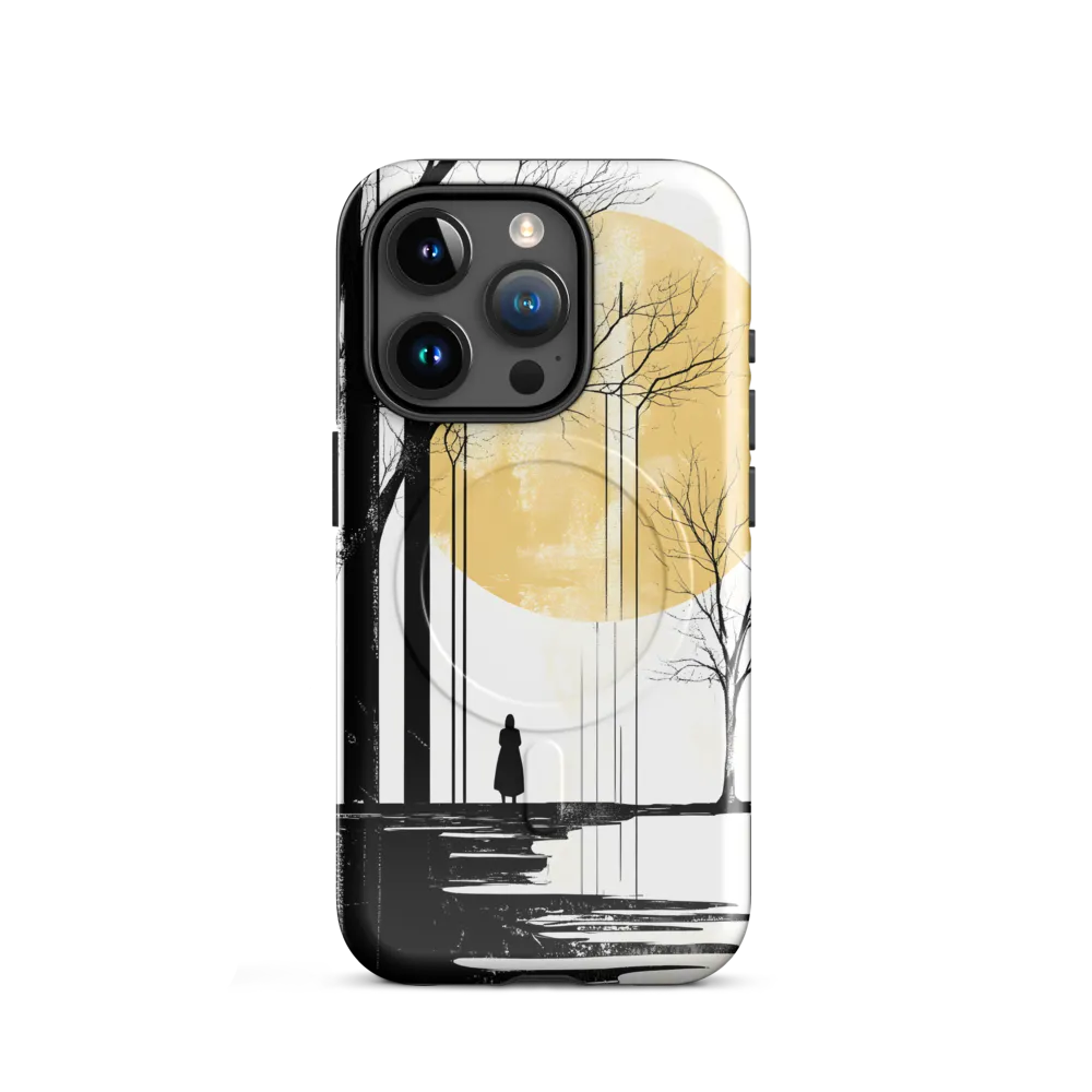 Solitude Under the Yellow Sun | Phone Case |  15 Pro | MagSafe® Tough Case | Glossy