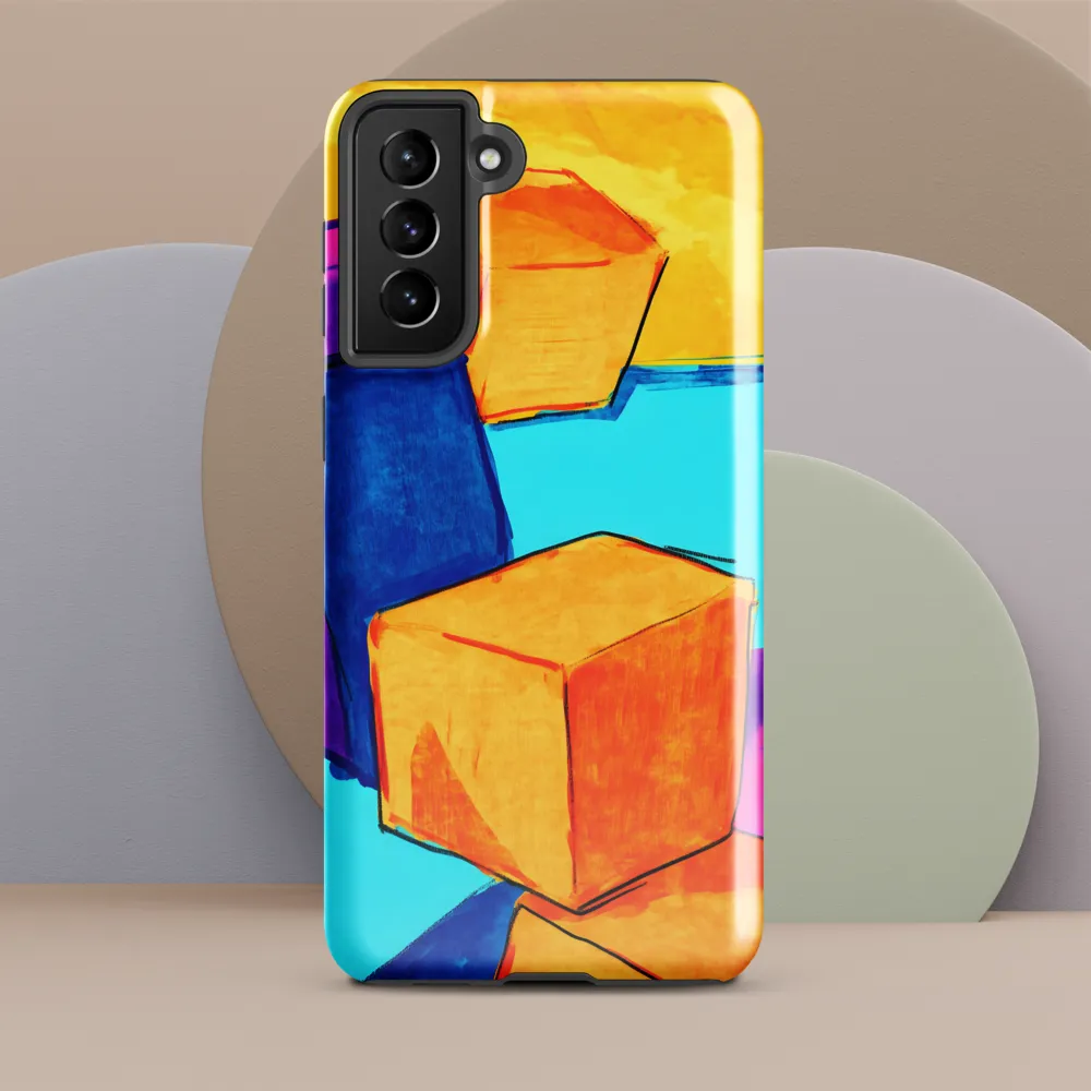 Playful Cubes in Vibrant Harmony
