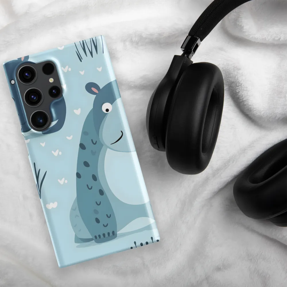 Whimsical Hippo Delight | Phone Case |  S23 Ultra | Snap Case | Matte