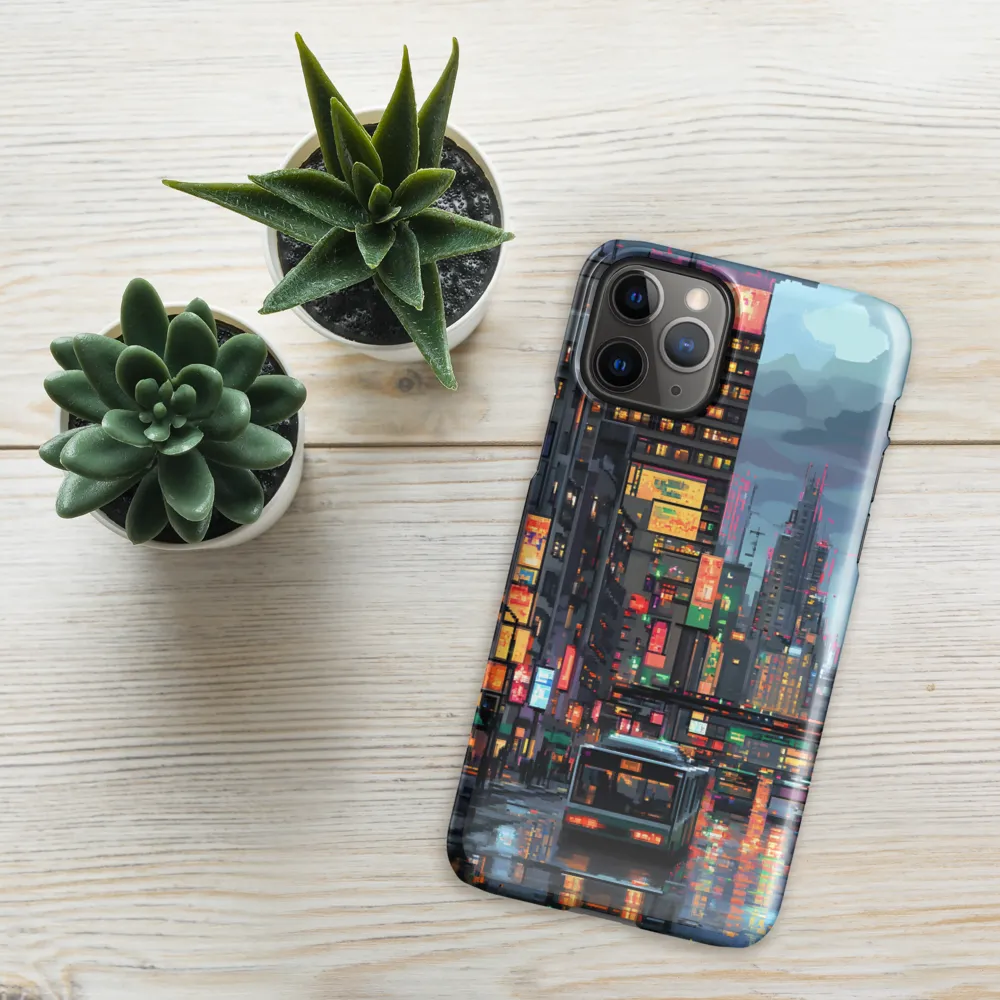 Neon Dreams: A Pixelated Urban Night